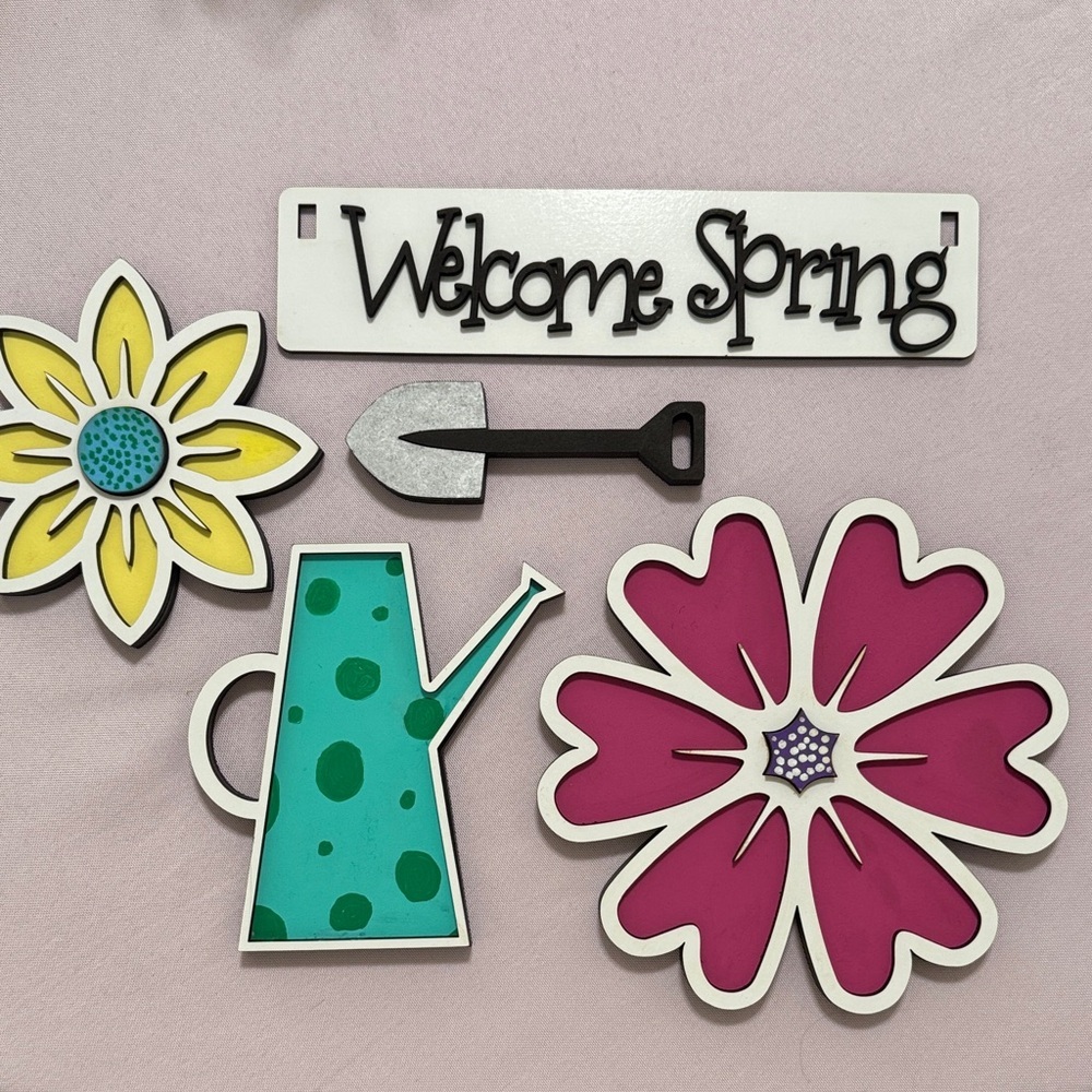 Spring Floral Decor Set - Multicolor - Picture 1 of 6